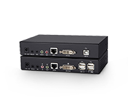 USB DVI-Cat5 / Cat6 KVM 연장 기 (100M)